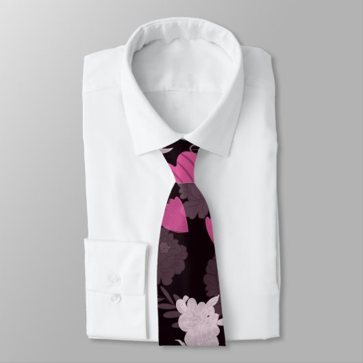 flowers black ネクタイ (タイ)
