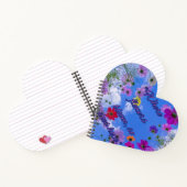 Flowers Bloom Heart Spiral Notebook ノートブック (内部)