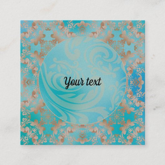 flowers blue エンクロージャーカード (正面)