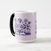 Flowers Books Book Lovers Morphing Mug モーフィングマグカップ (正面左)