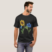 Flowers Botanical Floral Design Design Tシャツ (正面フル)