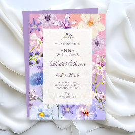 Flowers bridal shower 招待状