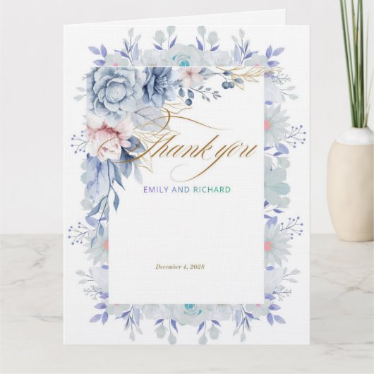 Flowers card サンキューカード (正面)