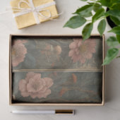 Flowers Castle & postcard découpage tissue paper  薄葉紙 (ギフト)