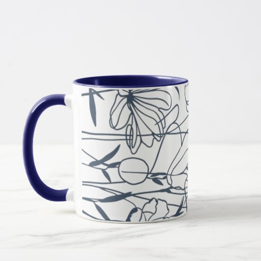 flowers coffee mug マグカップ (左)