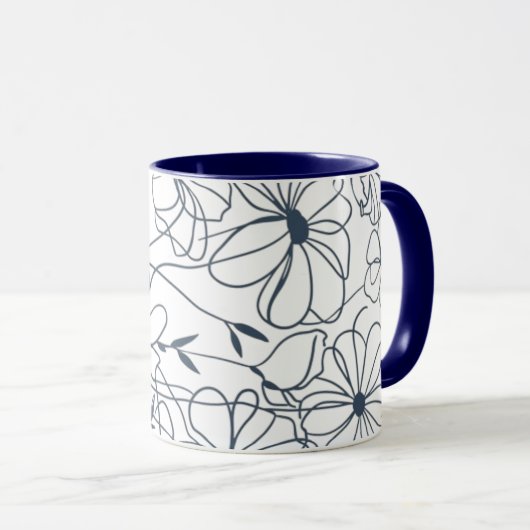 flowers coffee mug マグカップ (正面右)