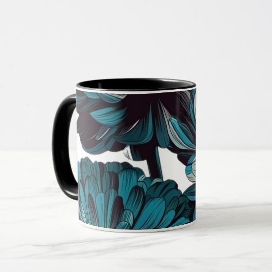 flowers coffee mug マグカップ (正面左)
