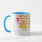 flowers coffee mug マグカップ (左)