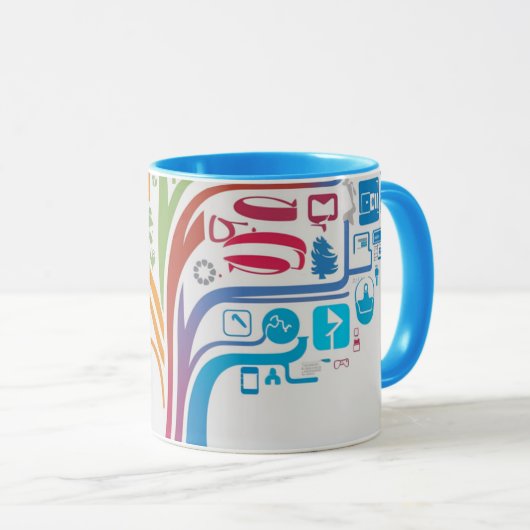 flowers coffee mug マグカップ (正面右)
