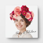 Flowers Crown Custom photo フォトプラーク (正面)