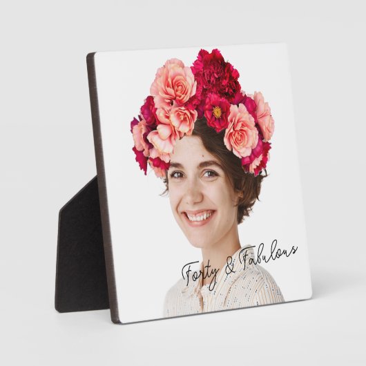 Flowers Crown Custom photo フォトプラーク (正面)