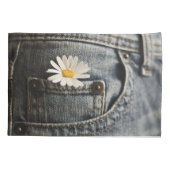 Flowers | Daisy in Jeans Pocket 枕カバー (裏面)