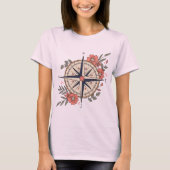 Flowers, Directions, Compass Tシャツ (正面)