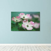 Flowers | Dogwood Blossoms キャンバスプリント (インサイチュ (ウッドフロア))
