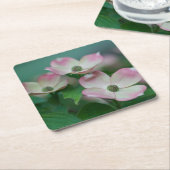 Flowers | Dogwood Blossoms スクエアペーパーコースター (アングル)