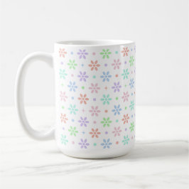 Flowers, Dots & Sparkles コーヒーマグカップ