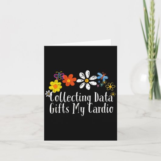 Flowers Drawing Collecting Data My Cardio Funny 20 カード (正面)