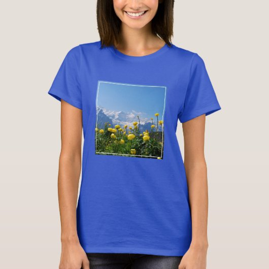 Flowers | Eiger Monch Swiss Alps Tシャツ (正面)