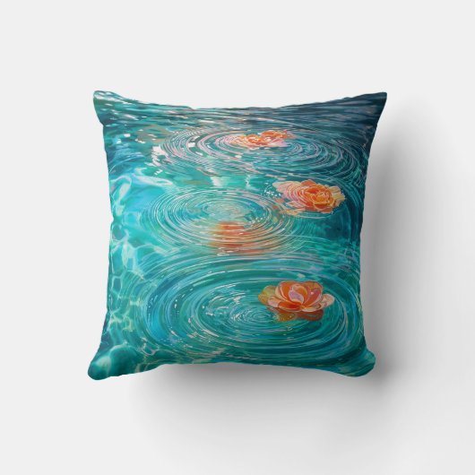 Flowers Floating on Water  クッション (裏面)