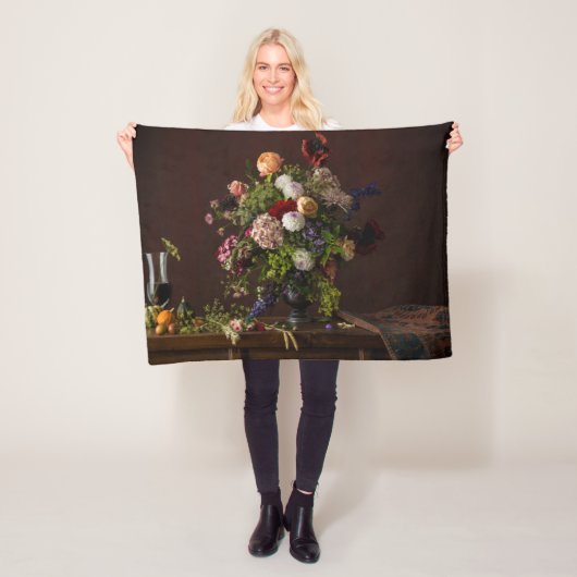 Flowers | Floral Arrangement フリースブランケット (インサイチュ)