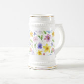 Flowers Floral Pattern Sublimation-95651 ビールジョッキ (正面右)