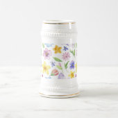 Flowers Floral Pattern Sublimation-95651 ビールジョッキ (中央)