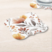 Flowers Floral Pattern Sublimation-95653 ペーパーコースター (アングル)