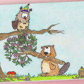 FLOWERS FOR誕生日グリーティングカードby Nicole Jane カード