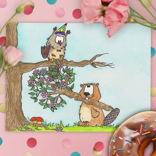 FLOWERS FOR誕生日ハガキbyニコールヤネス ポストカード