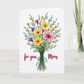 Flowers For Mom Card カード (正面)