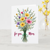 Flowers For Mom Card カード (黄色い花)