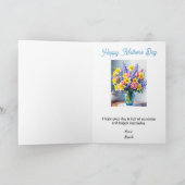 Flowers for Mother's Day Personalized Watercolor カード (内部)
