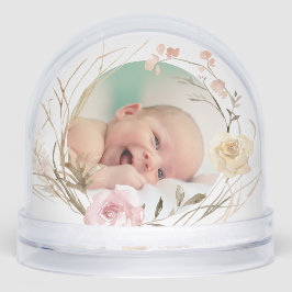 flowers frame Baptism thank you