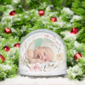 flowers frame Baptism thank you (クリスマス)