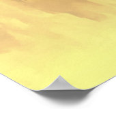 Flowers From A Friend Geometric Yellow Roses ポスター (角)