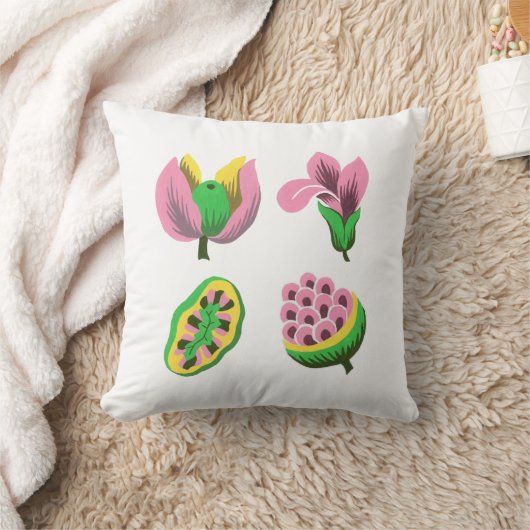 Flowers & Fruits クッション (ブランケット)