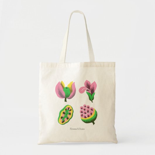 Flowers&fruits トートバッグ (正面)