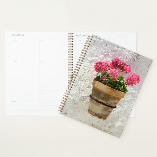 Flowers | Geranium In Flower in Pot プランナー手帳 (ディスプレー)