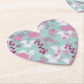 flowers green ペーパーコースター (アングル)