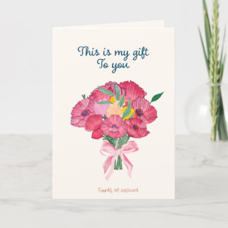 Flowers greeting card シーズンカード