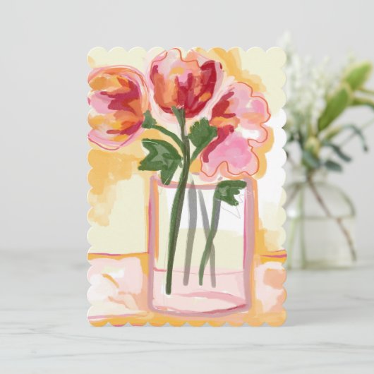 flowers greeting card 案内状 (スタンド正面)