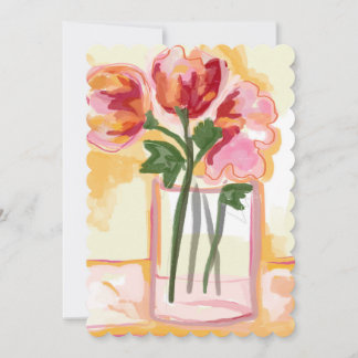 flowers greeting card 案内状