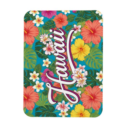 Flowers Hawaii Travel マグネット (縦)