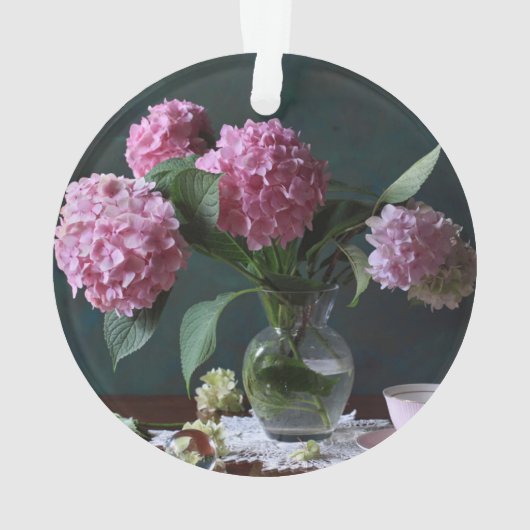 Flowers | Hydrangeas in Vase オーナメント (裏面)