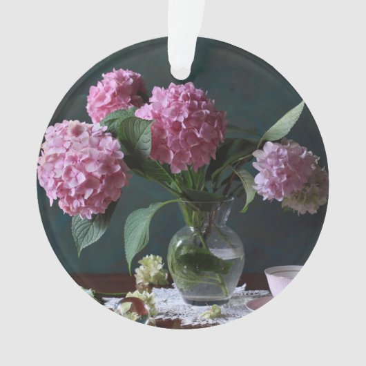 Flowers | Hydrangeas in Vase オーナメント (正面)