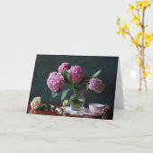 Flowers | Hydrangeas in Vase カード (黄色い花)