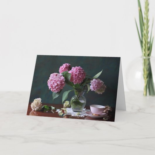 Flowers | Hydrangeas in Vase カード (正面)