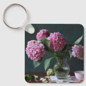 Flowers | Hydrangeas in Vase キーホルダー (正面)