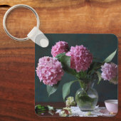 Flowers | Hydrangeas in Vase キーホルダー (正面)