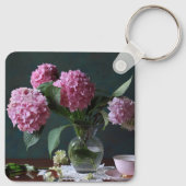 Flowers | Hydrangeas in Vase キーホルダー (裏面)